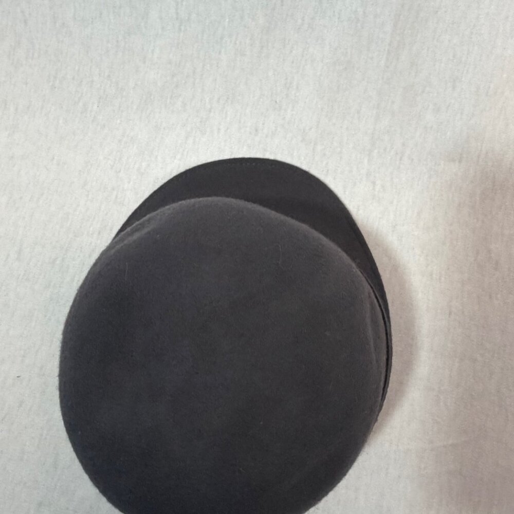 D&R Wool Bowler Hat Black Vintage Style Wool Felt Derby Cap Classic - Picture 6 of 7